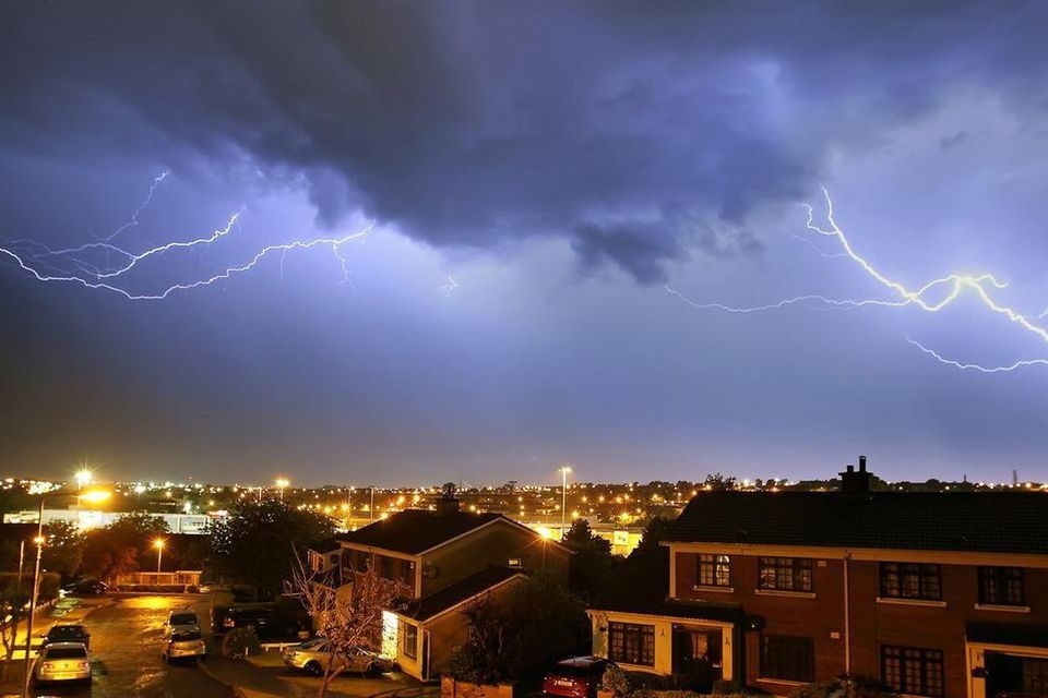 Irish thunderstorm warning